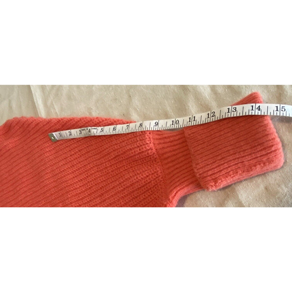 Hyfve Sweater Womens Size Medium Bright Orange Oversized Pullover Sweater - Picture 10 of 10